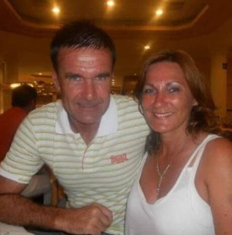 Brian Wareing with his wife Mary.